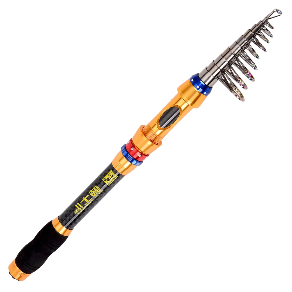 3 6m Multiple Use Fishing Rod Portable Sea Pole Comfortable Grip Throwing Telescopic Far Sturdy
