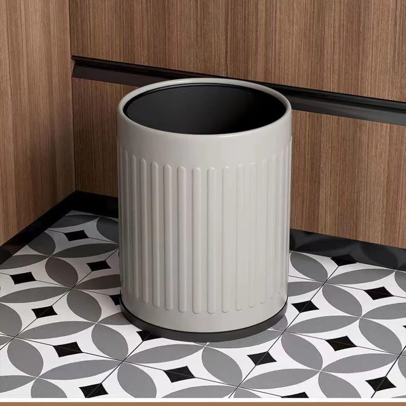 

Simple European Style Double Layered Trash Can High Aesthetic Value Kitchen Bathroom Bedroom Garbage Bin Uncovered Waste Clean