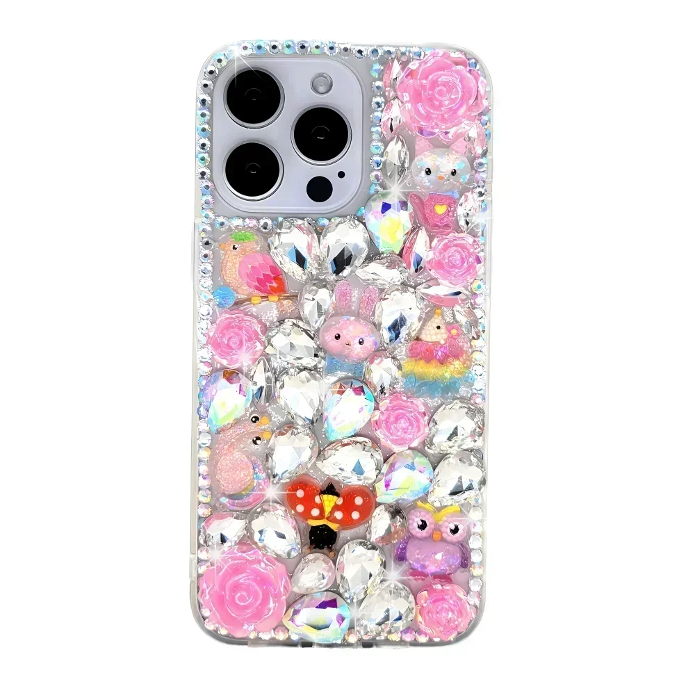 กรณีRhinestoneสําหรับSamsung Galaxy S24 S23 S22 S21 S20 S10 S9 Ultra Plus FEกรณีเพชรสําหรับGalaxy S24 Ultraกรณี