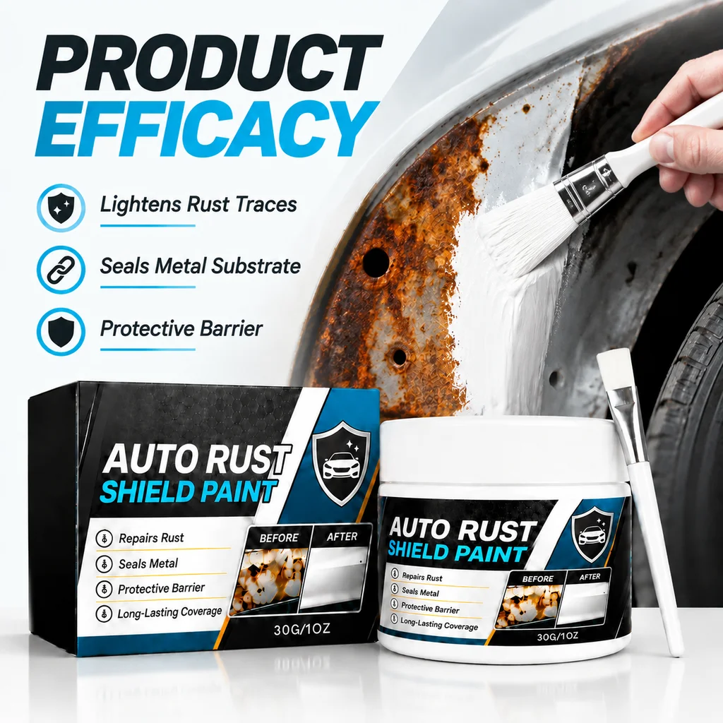 Auto Rust Shield Paint Set Seal Protective Barrier Long Lasting Rust Converter Car Beauty Use Car Metal Repair Coating Paste Kit