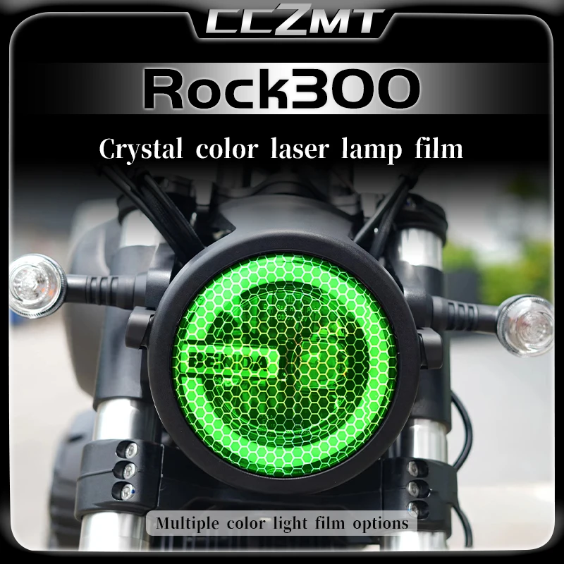 For Benda ROCK 300 Rock300 headlight film transparent protective film honeycomb laser sticker modification