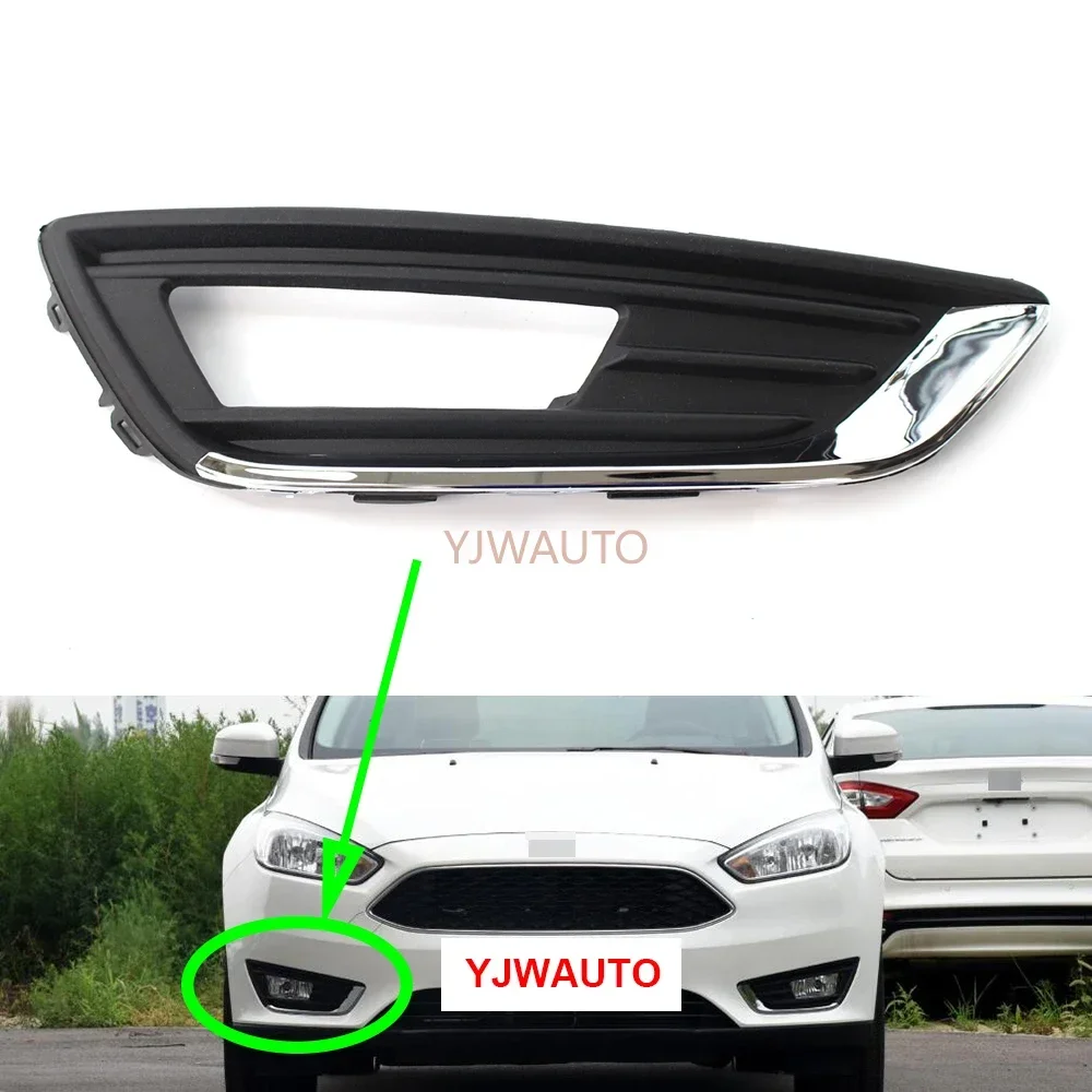 

For Ford Focus 2015 2016 2017 2018 Foglights Cover Car Fog Lamp Vent Base Auto Front Bumper Driving Fog Light Support