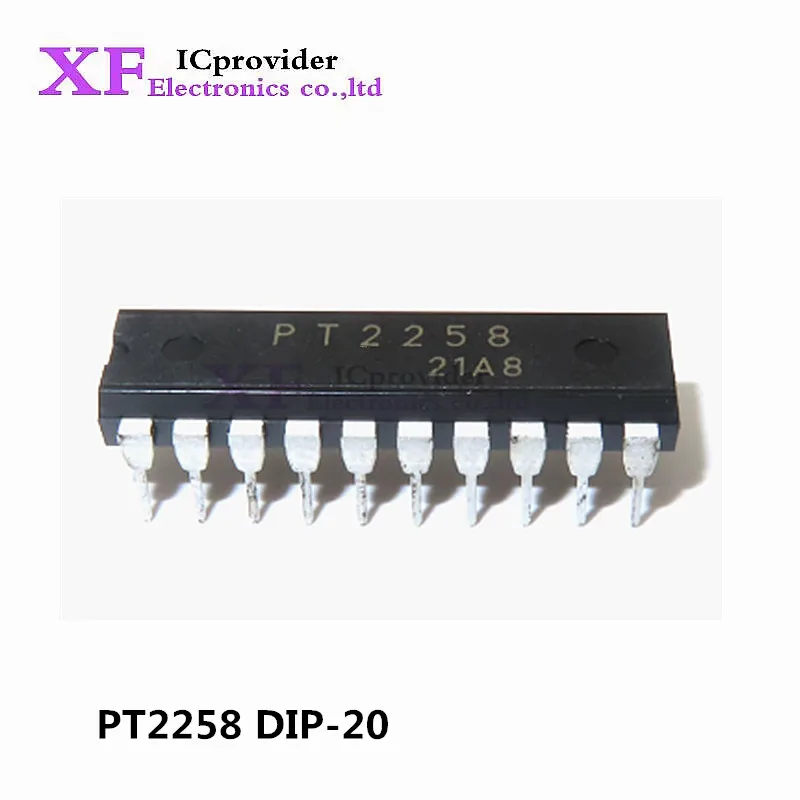 5-100Pcs New PT2258 six channel volume control   integrated block direct insertion DIP-20