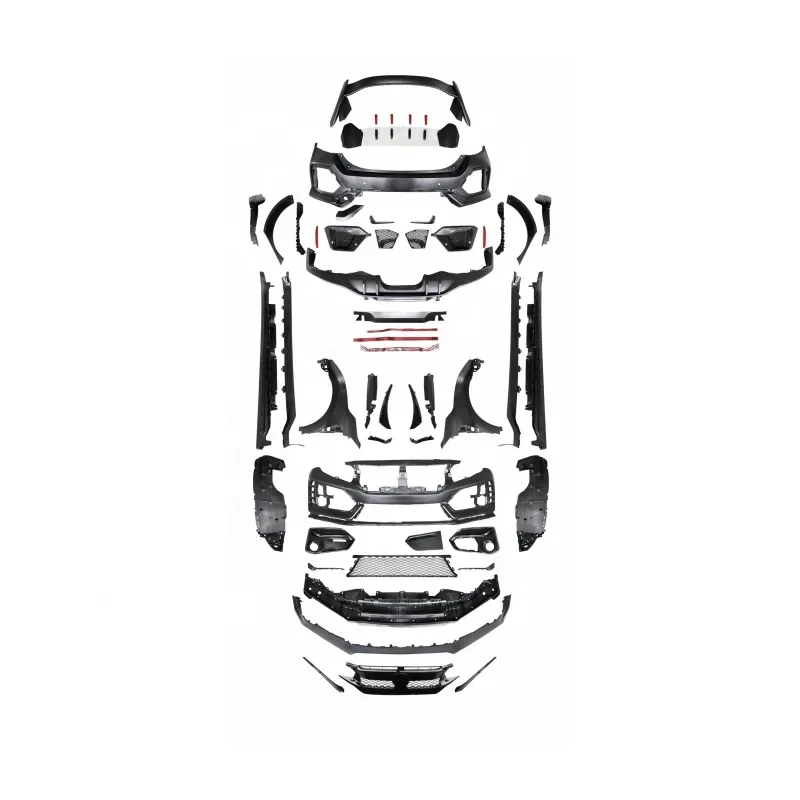 

High Quality Full Car Wide bodykit FK8 Hatchback 2016-2021 And Sedan Upgrade Type-r Style Wide Body Kits