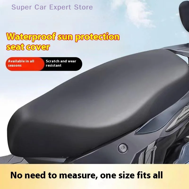 Motorrad Sitz PU Leder Abdeckung Wasserdicht Staubdicht Sonnencreme Motorrad Roller Kissen Sitz Abdeckung Schutz Abdeckung Zubehör