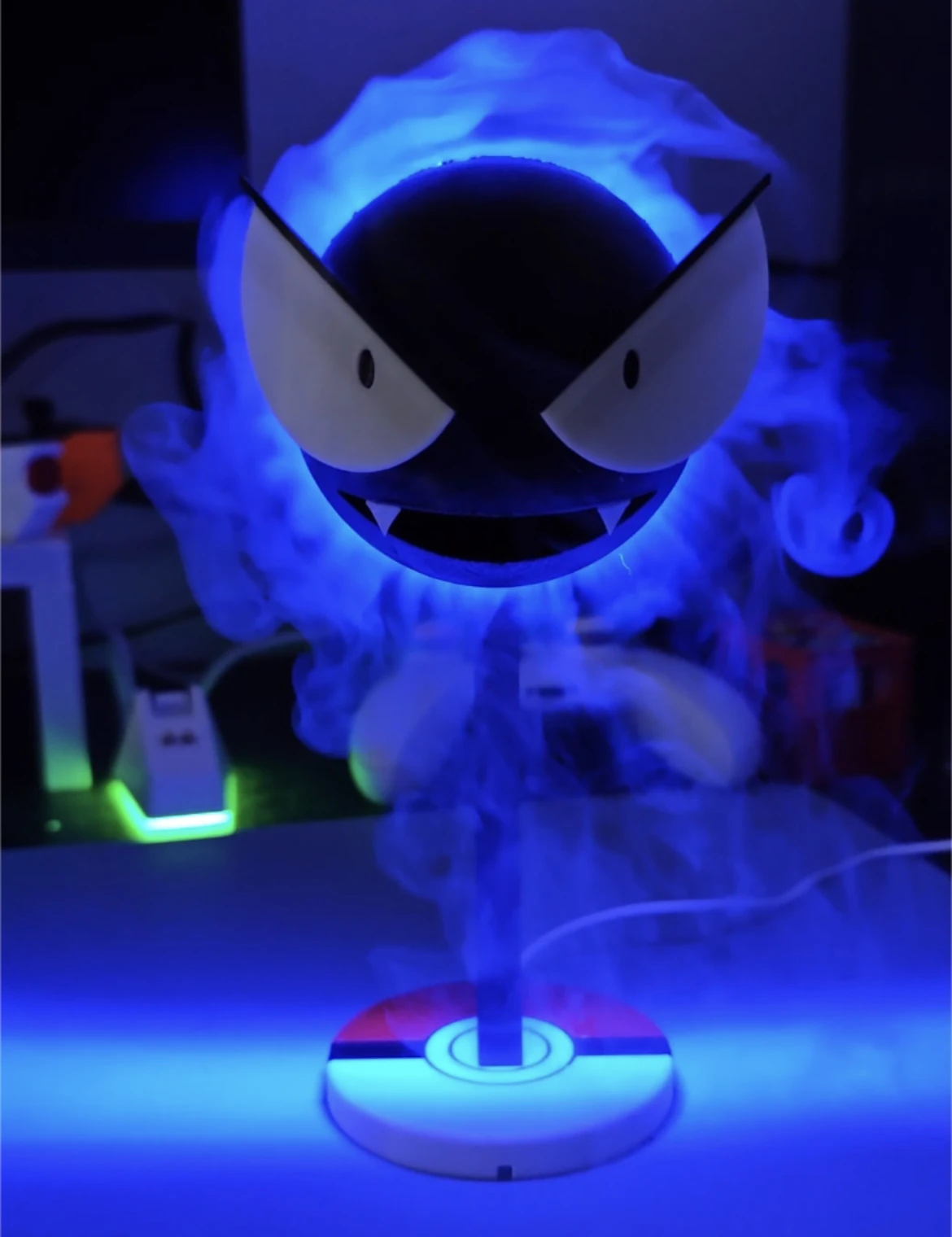 

Pokemon Gastly Humidificador Air Humidifier Purifier Cool Mist Humidifier With Night Light USB Figure Toy Bedroom Home Fans Gift