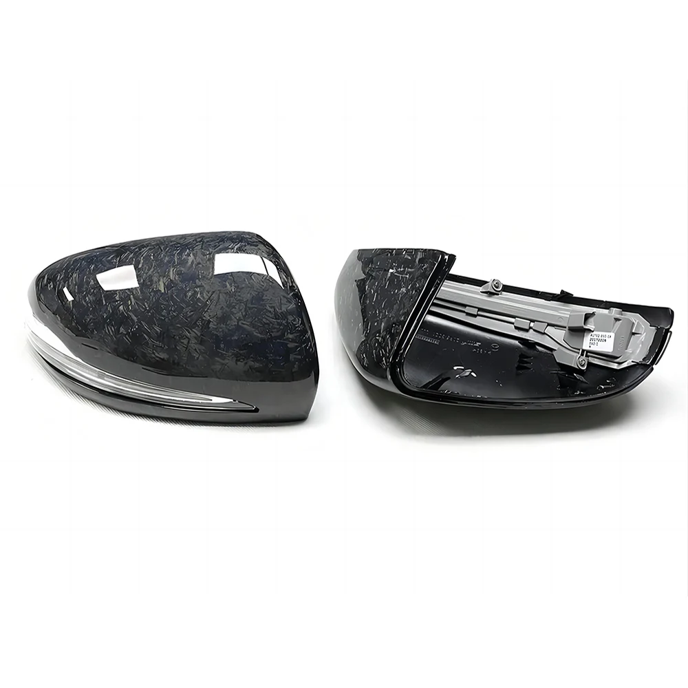 

Replacement Rearview Side Mirror Covers Cap For Mercedes Benz W205 W213 C238 X253 C E GLC Class OEM Forged Carbon Fiber Shell