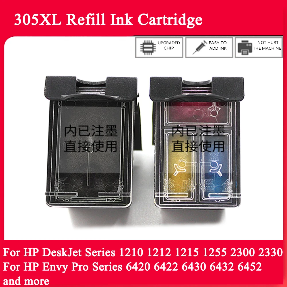 

einkshop for hp 305 305xl Compatible chip Ink Cartridge For HP DeskJet 2721 2710 For HP DeskJet Plus 4120 4122 Printer