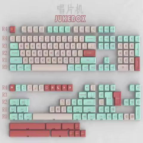 173 Keys MT3 JUKEBOX theme Keycap PBT SA Profile Key Cap for MX Switche Custom Mechanical Gaming Keyboard Caps