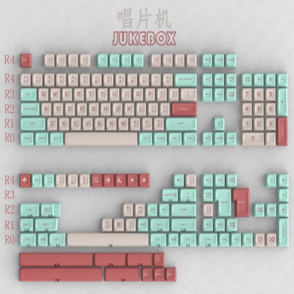 173 キー MT3 JUKEBOX テーマキーキャップ PBT SA プロファイルキー 