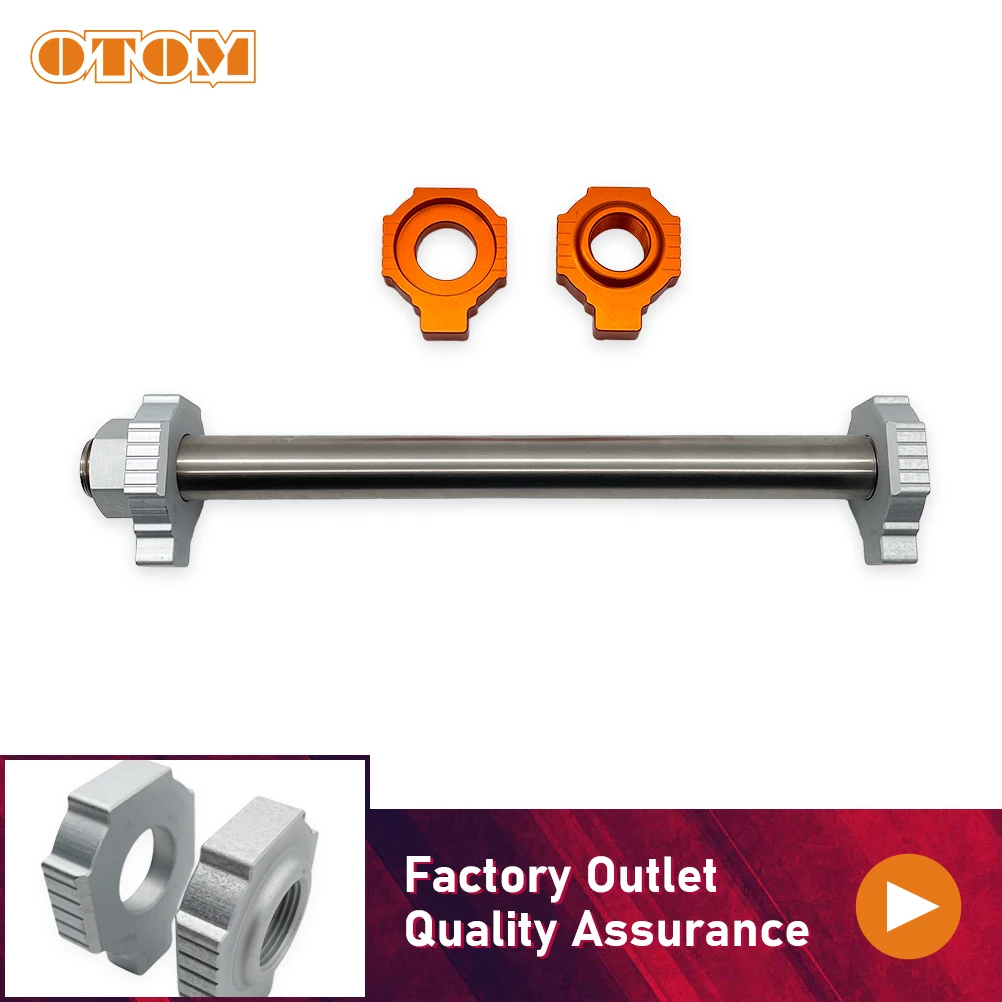 OTOM 2014-2024 eje trasero de motocicleta con tuerca de bloque de eje eje de cubo de rueda para KTM SX SXS Freeride 250R HUSQVARNA TC GASGAS MC 85