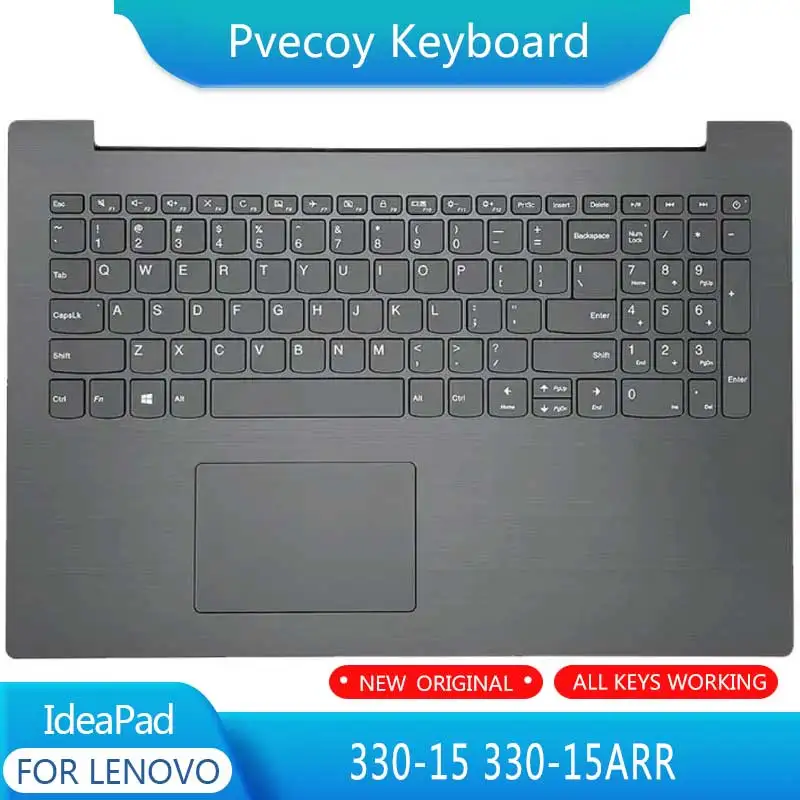 New For IdeaPad 330-15 330-15ARR Laptop Palmrest Case Keyboard US English Version Upper Cover