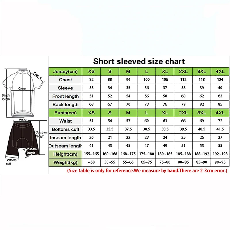 2024 New Summer Cycling Wear Short Sleeve Set Quick Drying Breathable Sweatshirt Cycling Shorts Mountain Bike Cycling Equipment