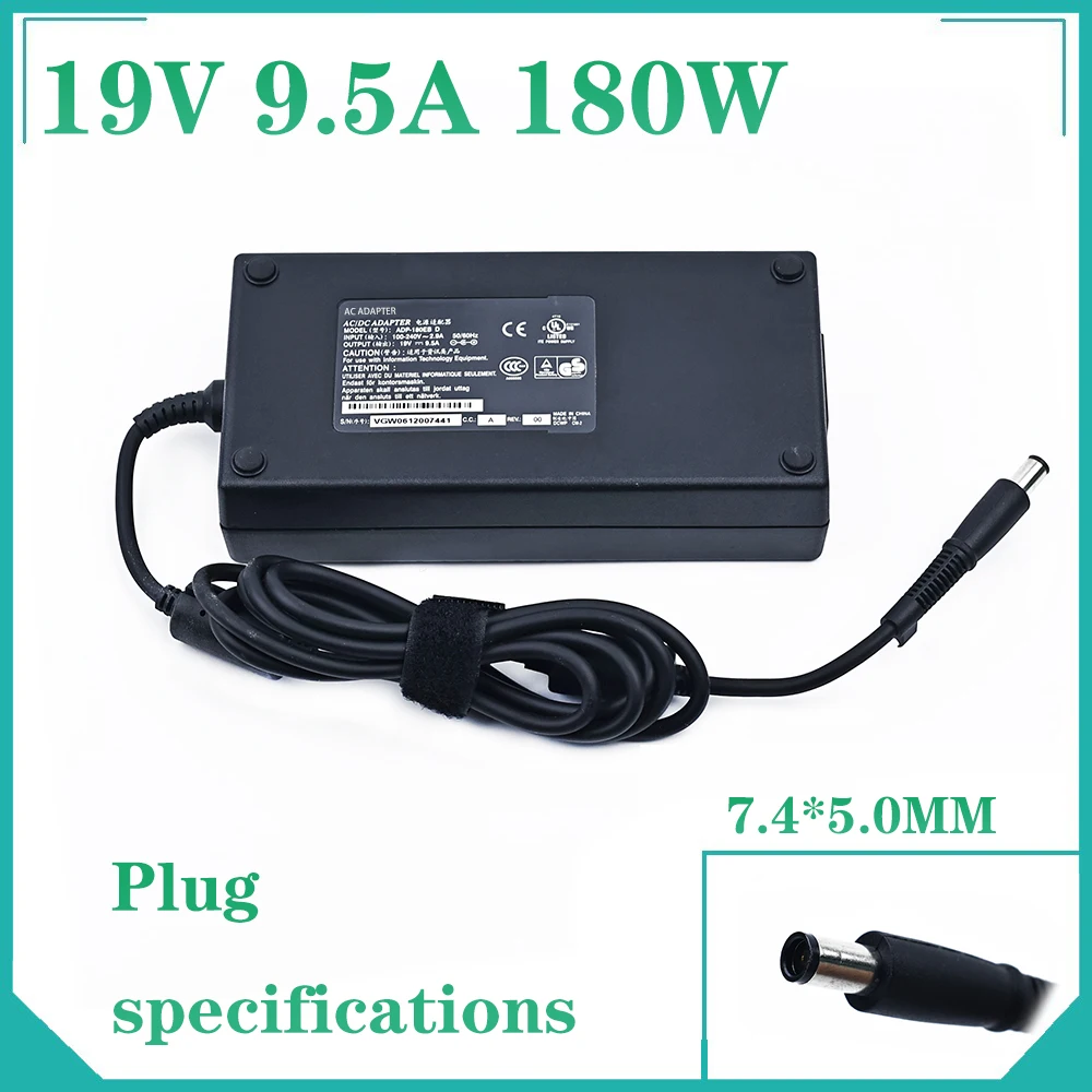 Adaptador de corriente para ordenador portátil HP Pavilion, cargador de 19V, 9,5a, 180W, HDX9100, HDX9200, HDX9300, PA-1181-02HQ, HSTNN, LA03, ADP-180HB