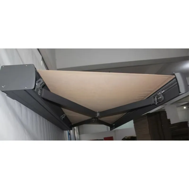 

Custom Motorized and Manual CE Certificate Full Cassette Aluminum Folding Chian Arm Awning Canopy Equip Garden Decoration