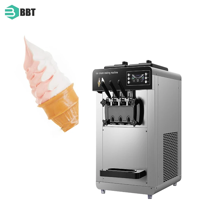 Large Capacity 12L Industrial Ice Cream Making Machine Easy Clean Soft Serve Ready to Ship Ice Cream Machine