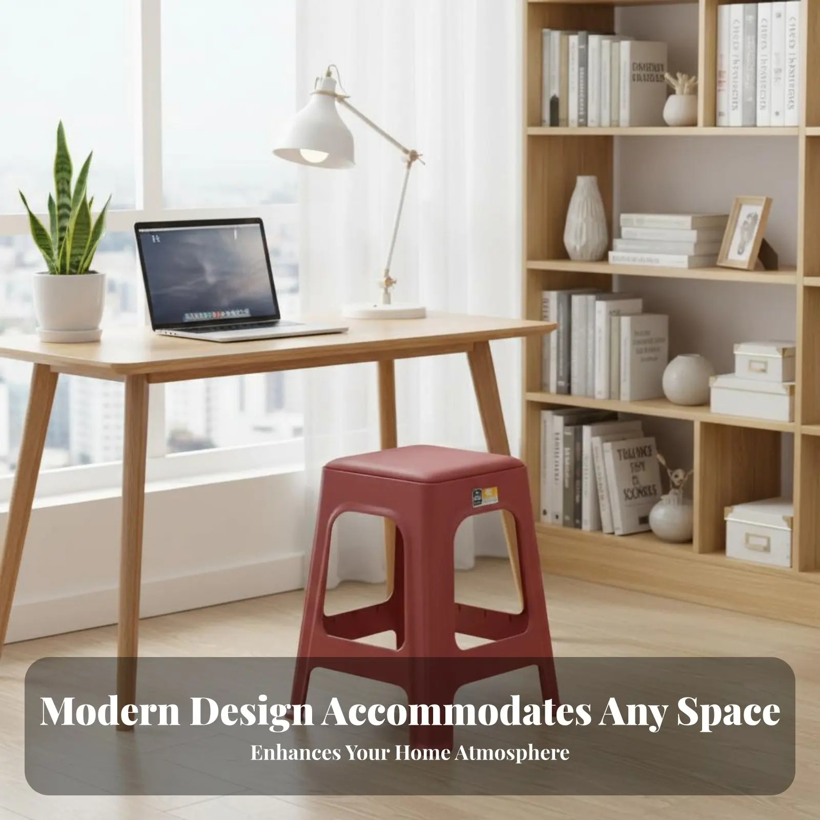 

Padded Nestable Stool Stackable Design Backless Seat Sturdy Build Easy to Clean for Homeowners, Instructors, Home, Bedroom