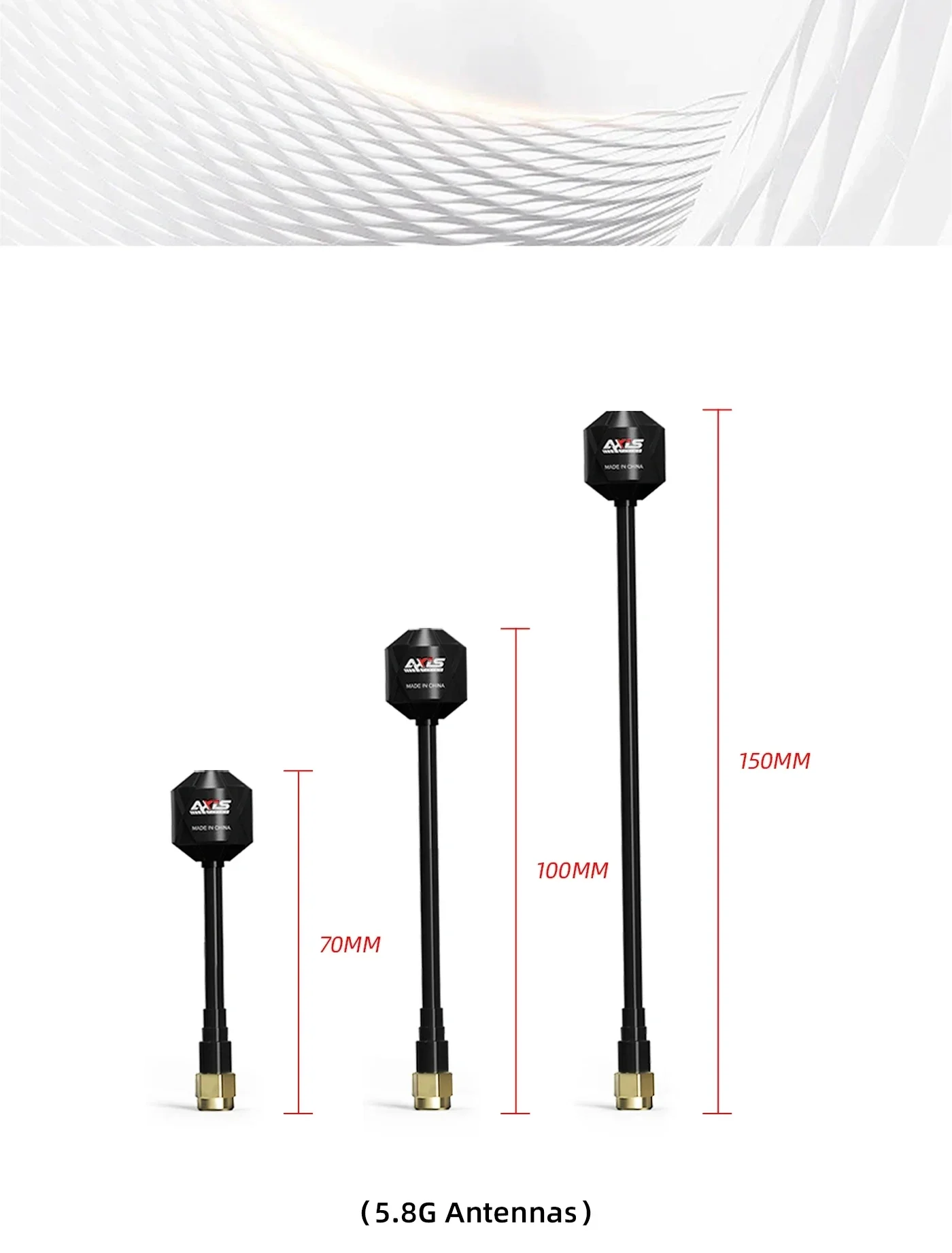 Axisflying RHCP Single / Dual 5.8G SMA Internal Thread Prism Antennas with inner Pin
