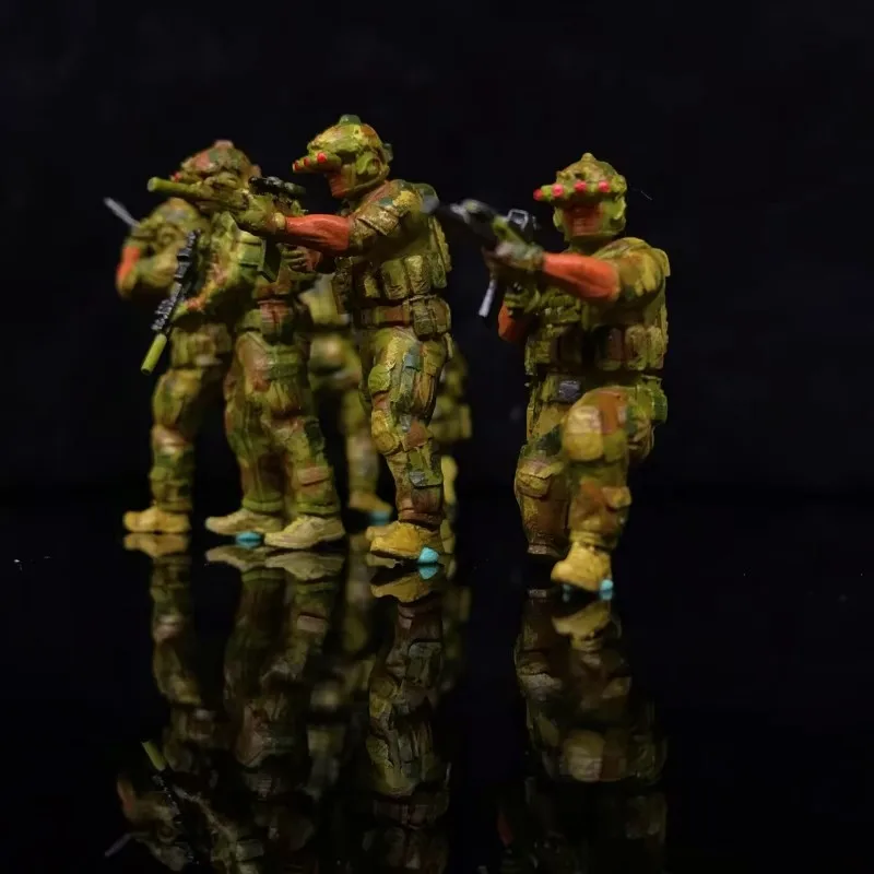 

Масштабная модель 1:43, окрашенная смола, 6 шт., США, военно-морской флот, экшн-фигурка, солдаты, сделай сам, аксессуар для сцены, полный комплект, коллекционный дисплей