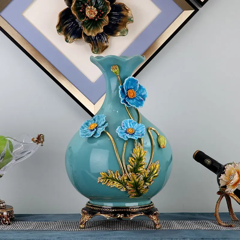 Ceramic enamel ornaments Home accessories Vase creative gifts
