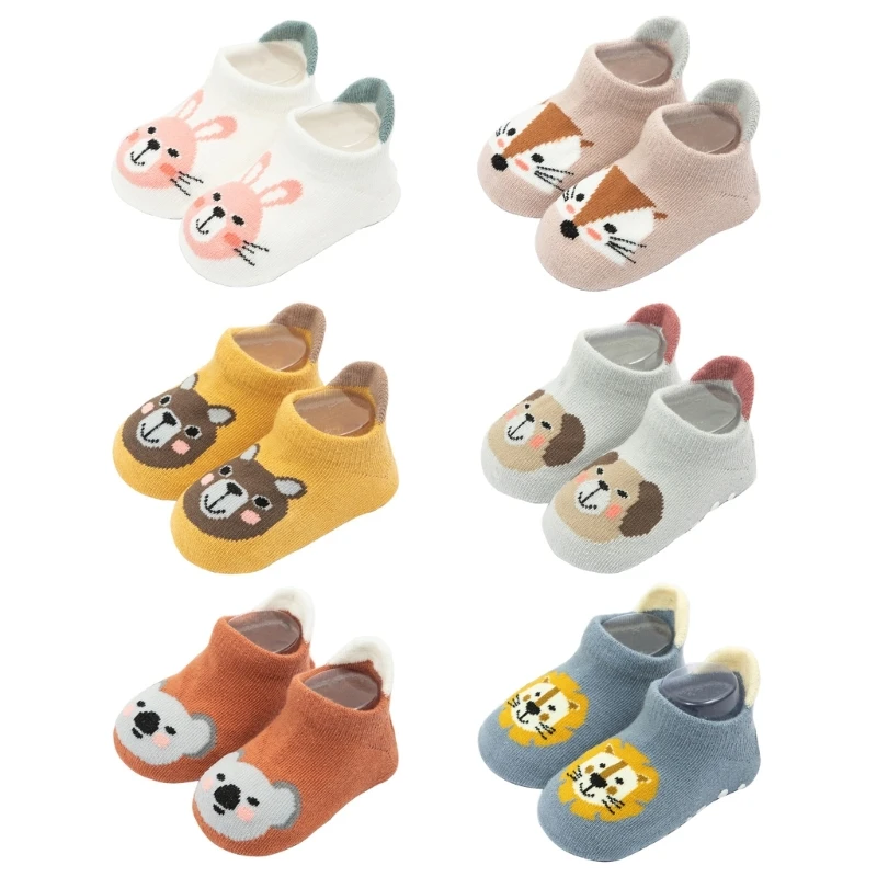 

Rubber Soles FirstWalker Socks for Baby 0-5Y Prewalker Shoes Indoor Floor Socks QX2D