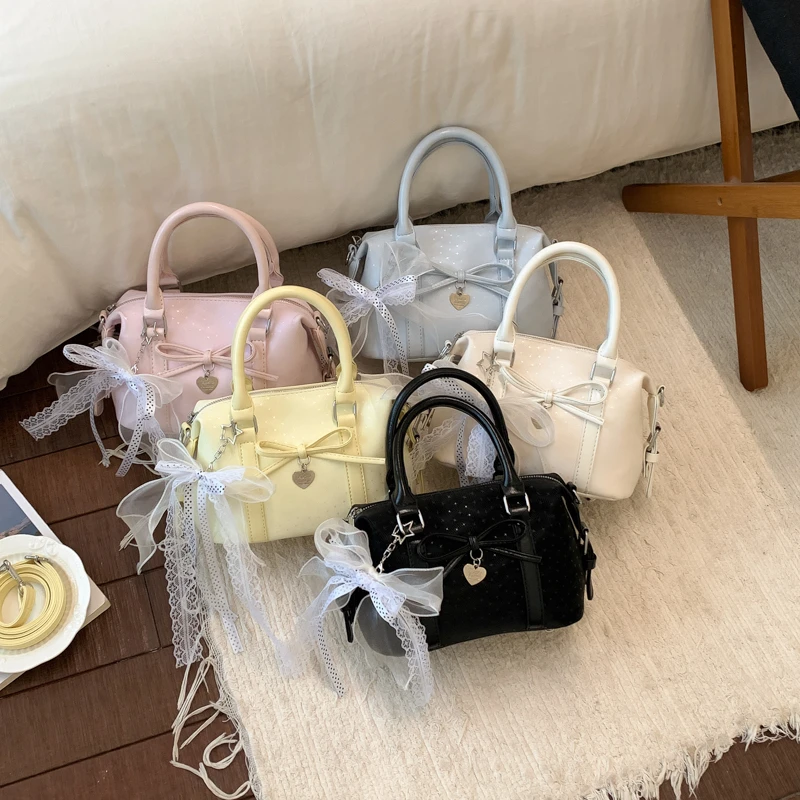 Fashion Solid PU Zipper Concise Shoulder Bags High Quality Sweet Youth Tote Bags for Women Popularity Designer Style Handbags