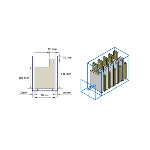 High Quality EC Electrocoagulation Electrolysis Reactor Cell Electrodes for Wastewater Treatment