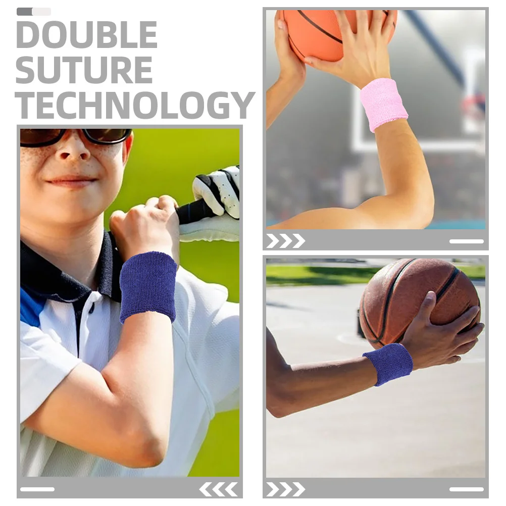 12 قطعة من أربطة دعم المعصم الرياضية قابلة للتنفس وقابلة للتمدد لأحزمة الرأس للتنس وكرة السلة واليوجا واللياقة البدنية #2