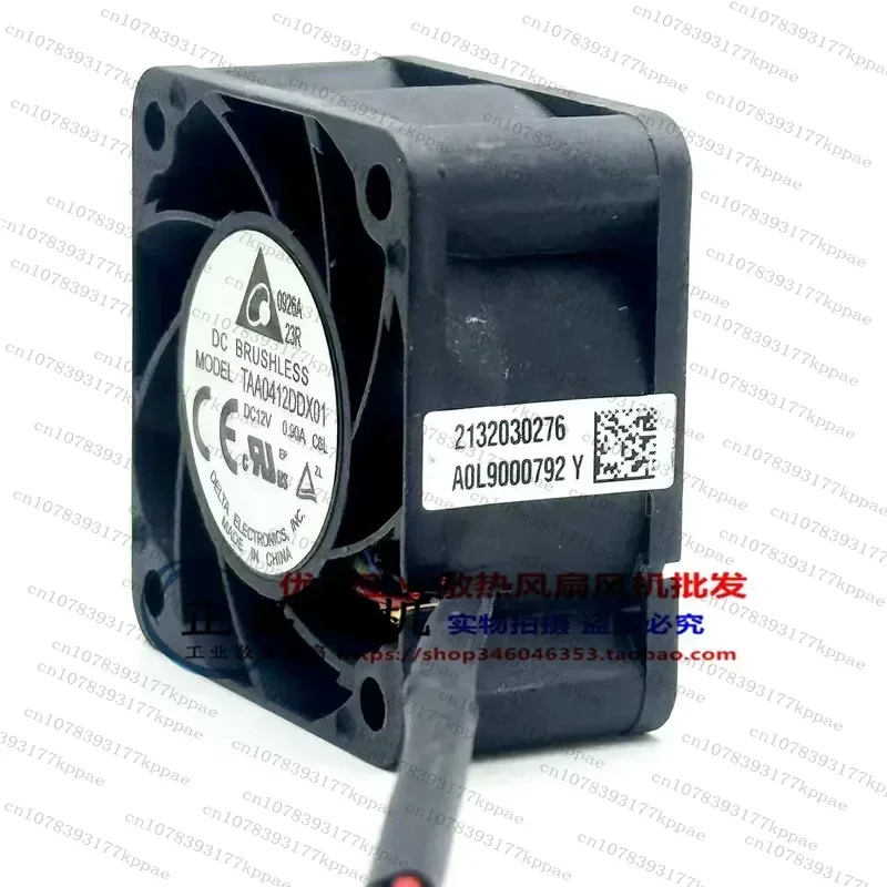 1PCS for for Delta TAA0412DDX01 4020 4CM 12V 0.9A Double Ball Bearing PWM Cooling Fan Large Air Volume