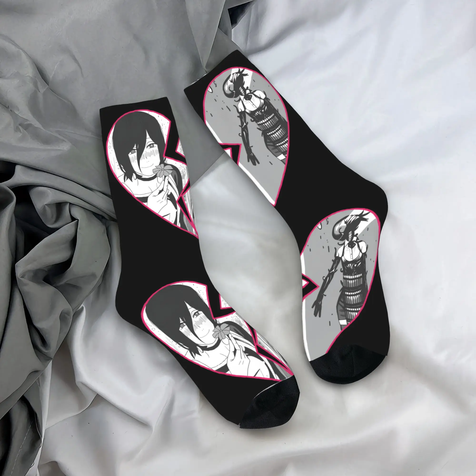 Chainsaws man Rezes  Socks  Funny Stockings Adults Men Quality Running Sports Socks Autumn Graphic Anti Sweat Socks