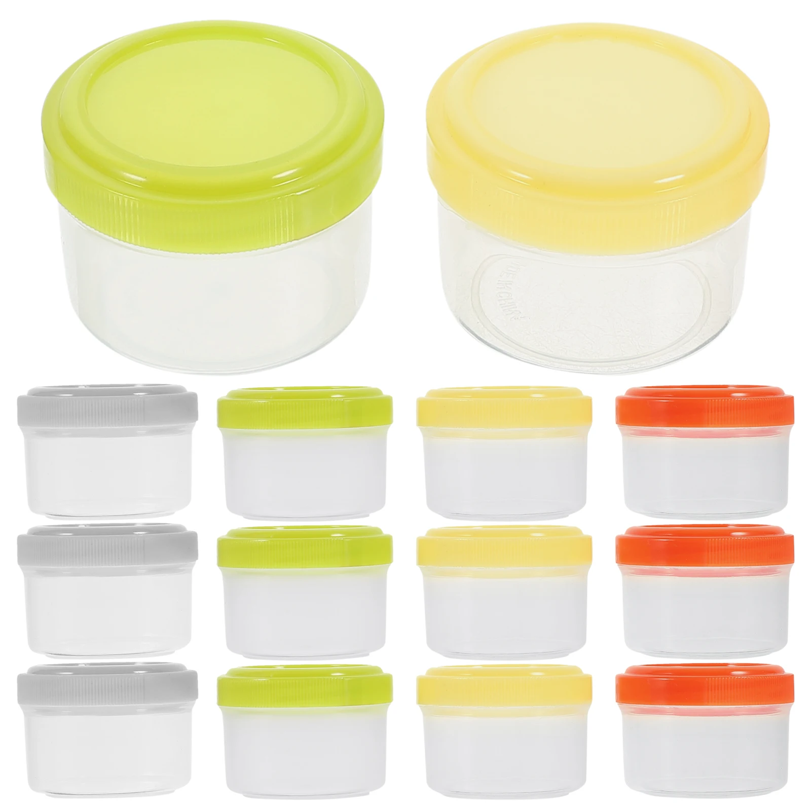 

16 Pcs Seasoning Bottle Set Sauce Cups with Lids Reusable Containers Portable Salad Dressing Condiments Small Food Dipping