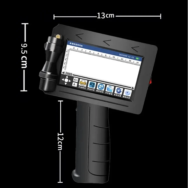

N5 Portable Thermal Inkjet Printer 12.7mm Unencrypted Handheld Inkjet Printer Variable QR Barcode Logo Expiry Date