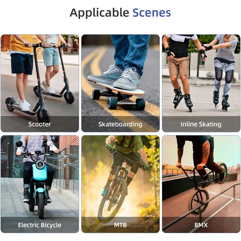 LED Turn Signal Riding City Helmet Multiple Light Modes Intelligent LED Control Remote For Electric Scooters