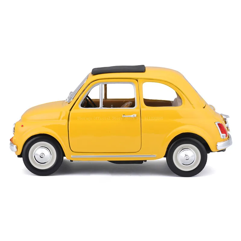 Bburago 1:24 1965 Fiat 500F alloy racing car Alloy Luxury Vehicle Diecast Cars Model Toy Collection Gift