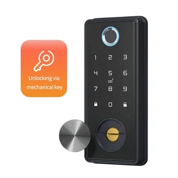 Tuya WIFI APP Electronic Safe Smart Door Lock Fingerprint Digital For Home Wooden Doors