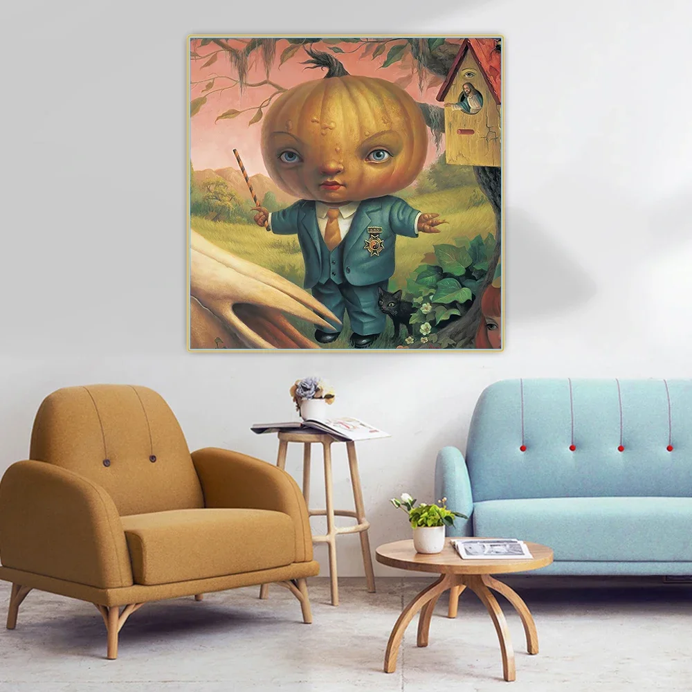 سيتون مارك رايدن 《رئيس اليقطين》 لوحة زيتية قماشية عمل فني ملصق صورة ديكور جدران حديث ديكور غرفة المعيشة المنزلي