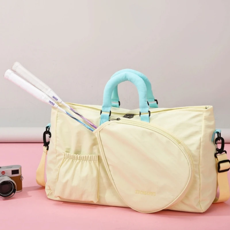 

Зимняя спортивная сумка 2025 года, спортивная сумка для бадминтона и тенниса на открытом воздухе, женская большая тренировочная сумка для покупок, сумка-тоут для сухого и влажного разделения