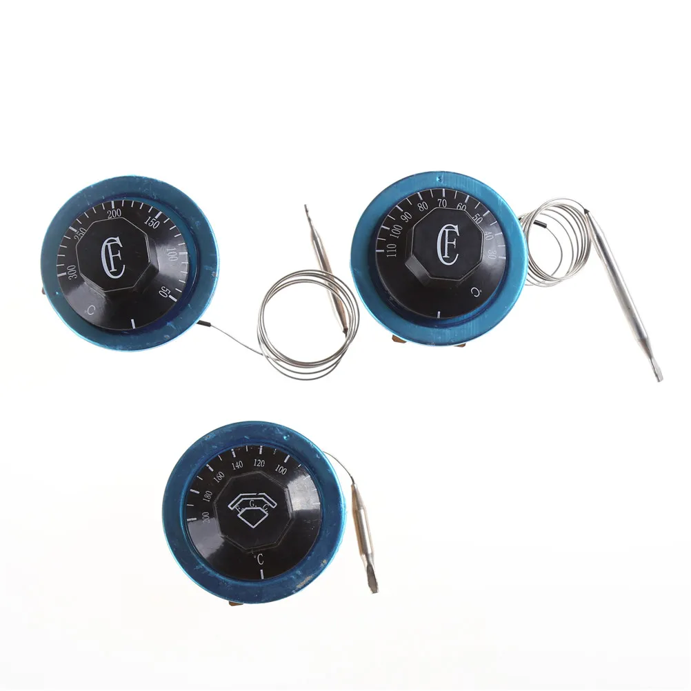 30-110/60-200/ 50-300 Celsius Degree Switch Adjust Knob Temperature Controller Capillary Thermostat Switch Oven Water Heater