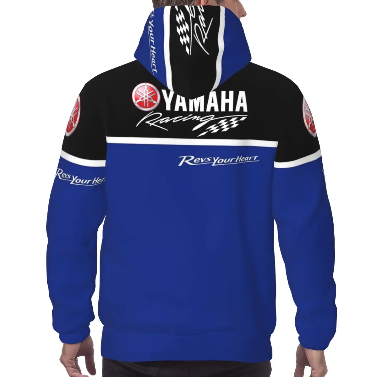 Y-yamahas เสื้อฮู้ดแขนยาวแบบสวมหัว, เสื้อมีฮู้ดแขนยาวแบบมีกระเป๋า