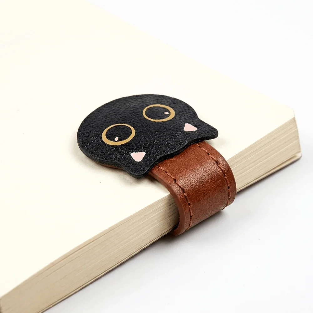 Lindo Clip Magnético para Páginas con Diseño de Cabeza de Gato y Pata de Gato, Separador de Páginas Creativo, Marcador Magnético para Libros