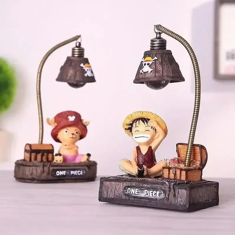 One Piece Luffy high-value animation peripheral cartoon cute desktop night light decoration learning office unisex birthday gift