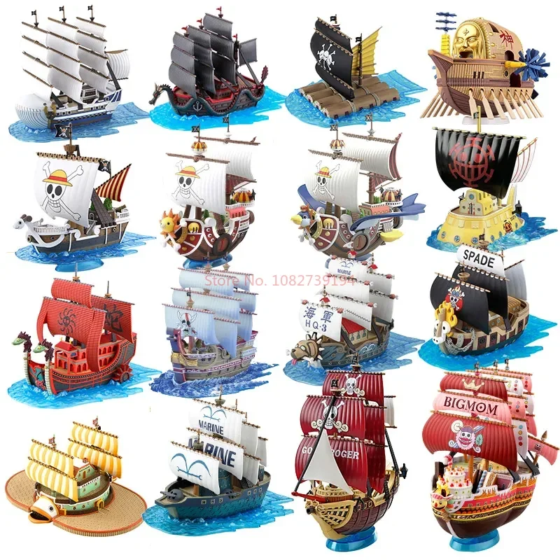 Genuine Original Bandai One Piece  Great Ship Model Assembled The Ship Movable Action Figure Model Toys For Kids Droppshiping