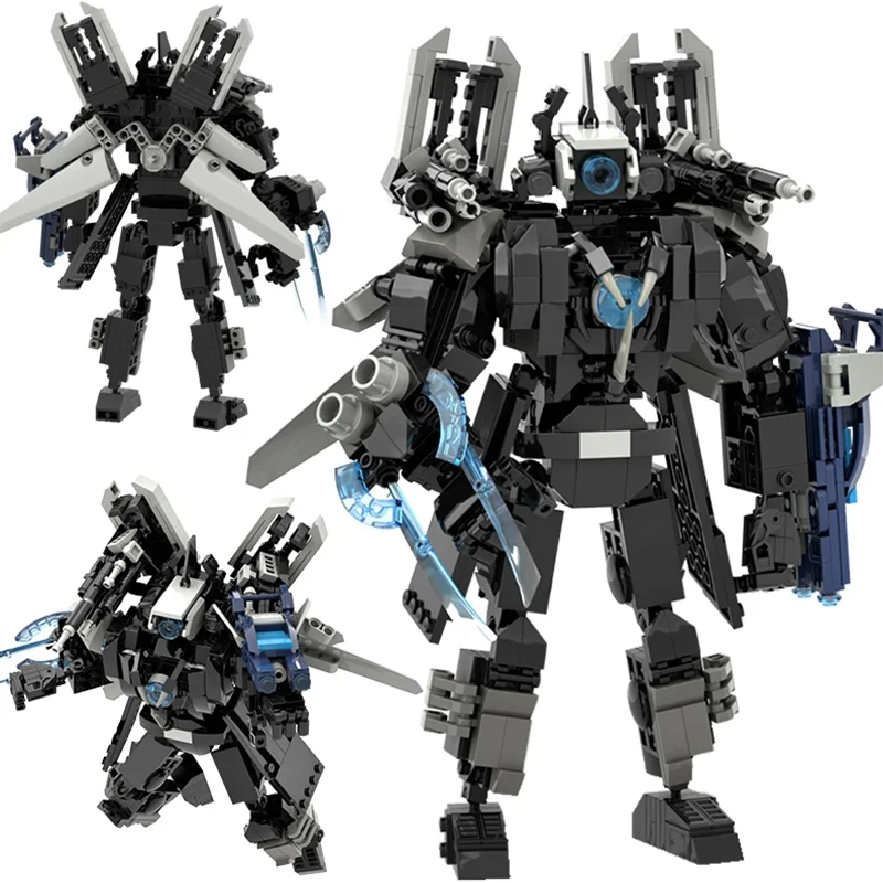 

MOC Skibidi, набор строительных блоков для унитаза, Титан Спикерман, Оператор, ТВмен, кирпичи, модель «сделай сам», игрушки для детей, подарки на Новый год, день рождения