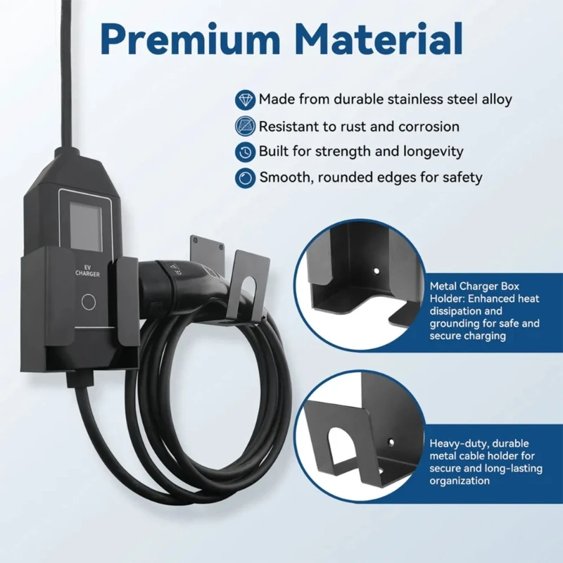 

Настенный блок управления зарядным устройством и системы крючков с конструкцией из нержавеющей стали для аккуратной и безопасной