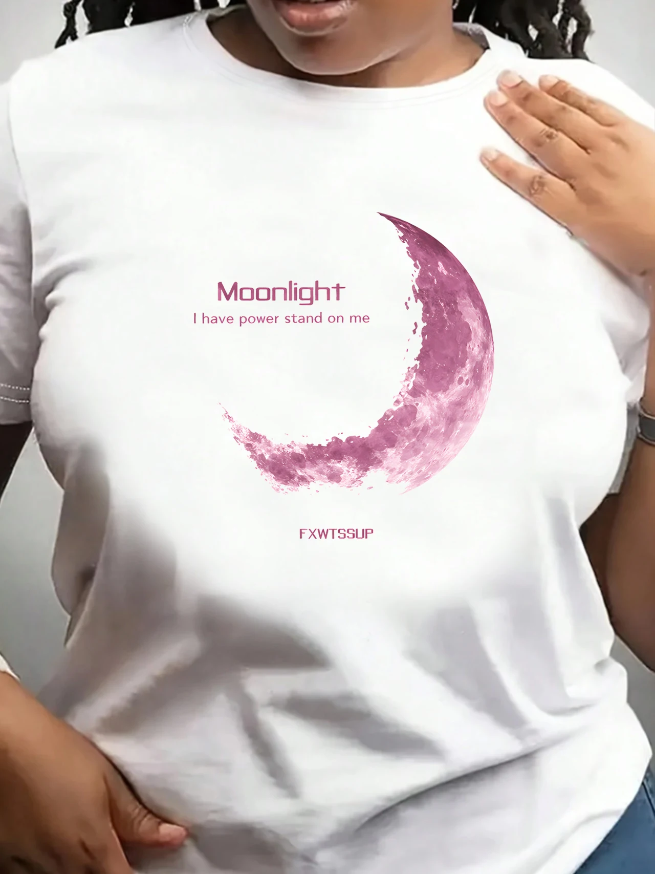 

【ZXH1116】Creative geometric print plus size women's round neck T-shirt summer casual short sleeved top street fashion versatile