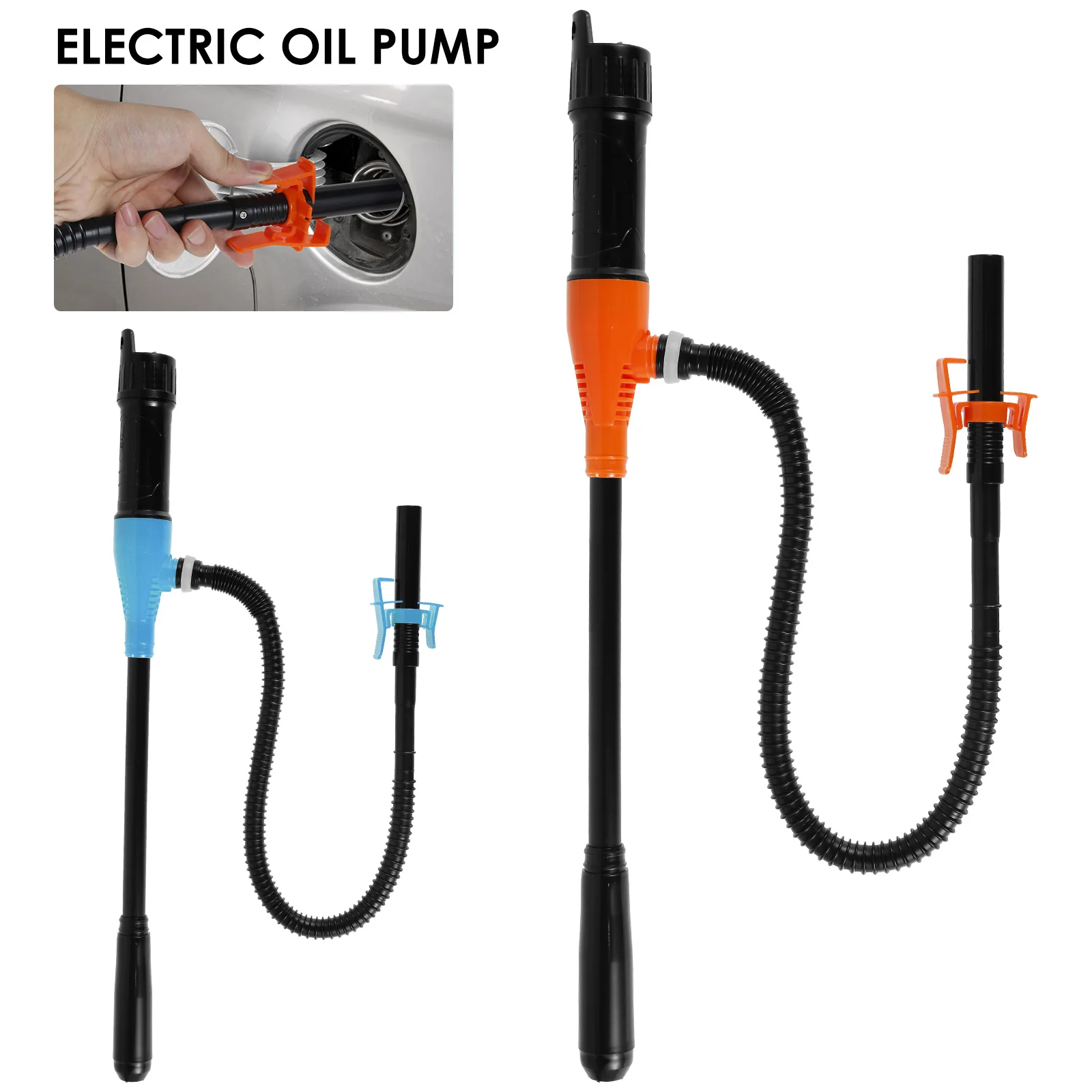 

Liquid Transfer Pump Electric Oil Pump Portable Transfer Pumps 2.2 Gallon Outdoor Vehicle Fuel Gas Transfer Suction Pump Accesso