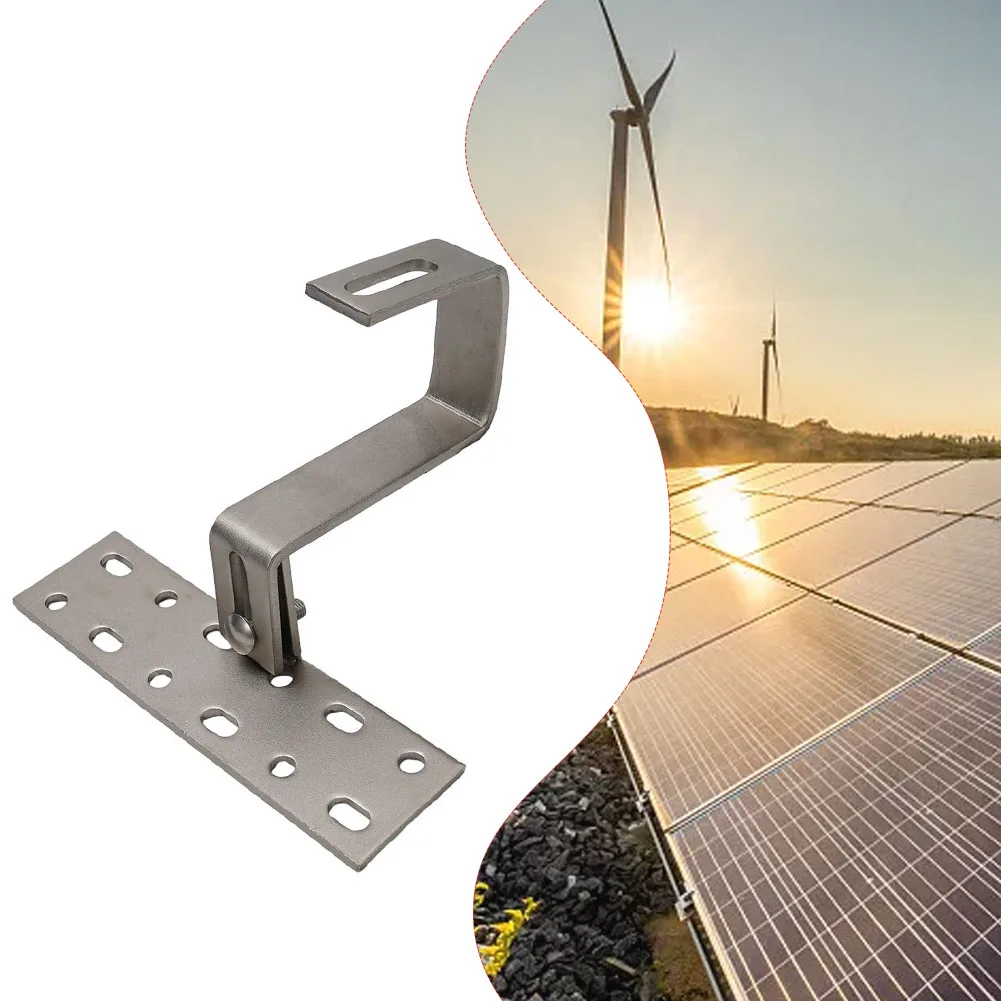 

Industry PV Hook Photovoltaic Hook 2-Way 304 Stainless Steel Mounting Photovoltaic Solar Roof Hooks For Solar Panels