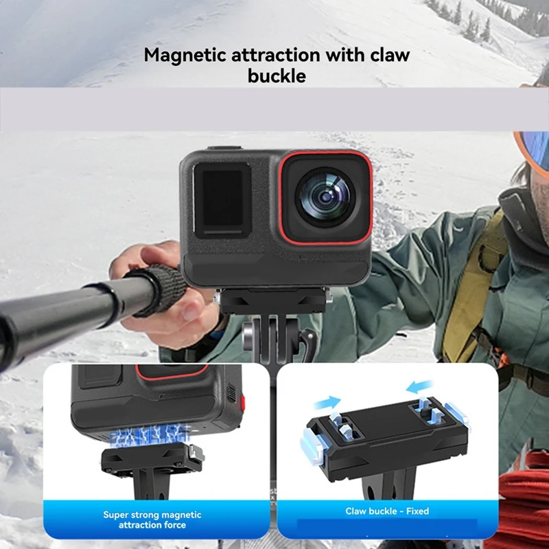 【اشتريها الآن!】Fore Insta360 X5 Ace Pro2 Magnetische Schnellwechsel-Basishalterung Magnetadapter Reithalterung verano Sportkameras #3