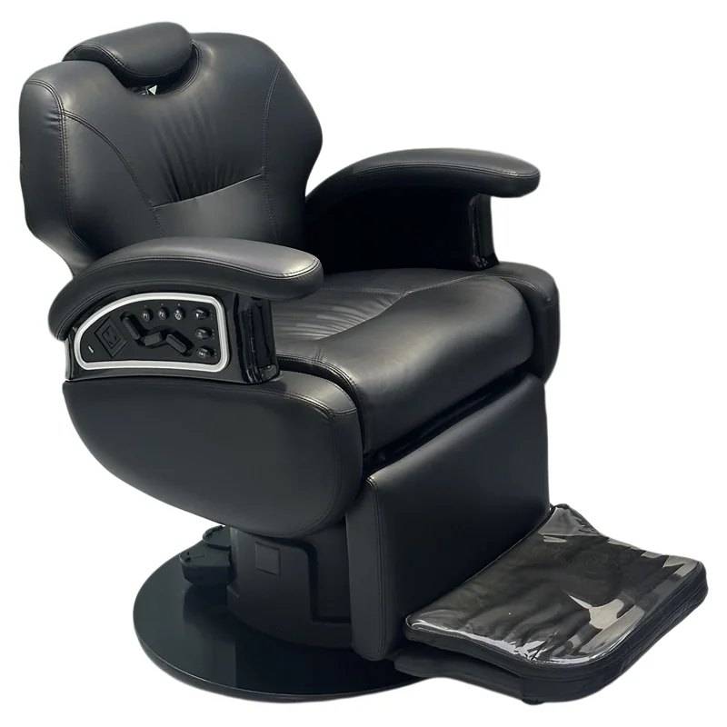High-end barber shop chair, hair salon special hair cutting stool, haircut men's perm, dye, shave and shave