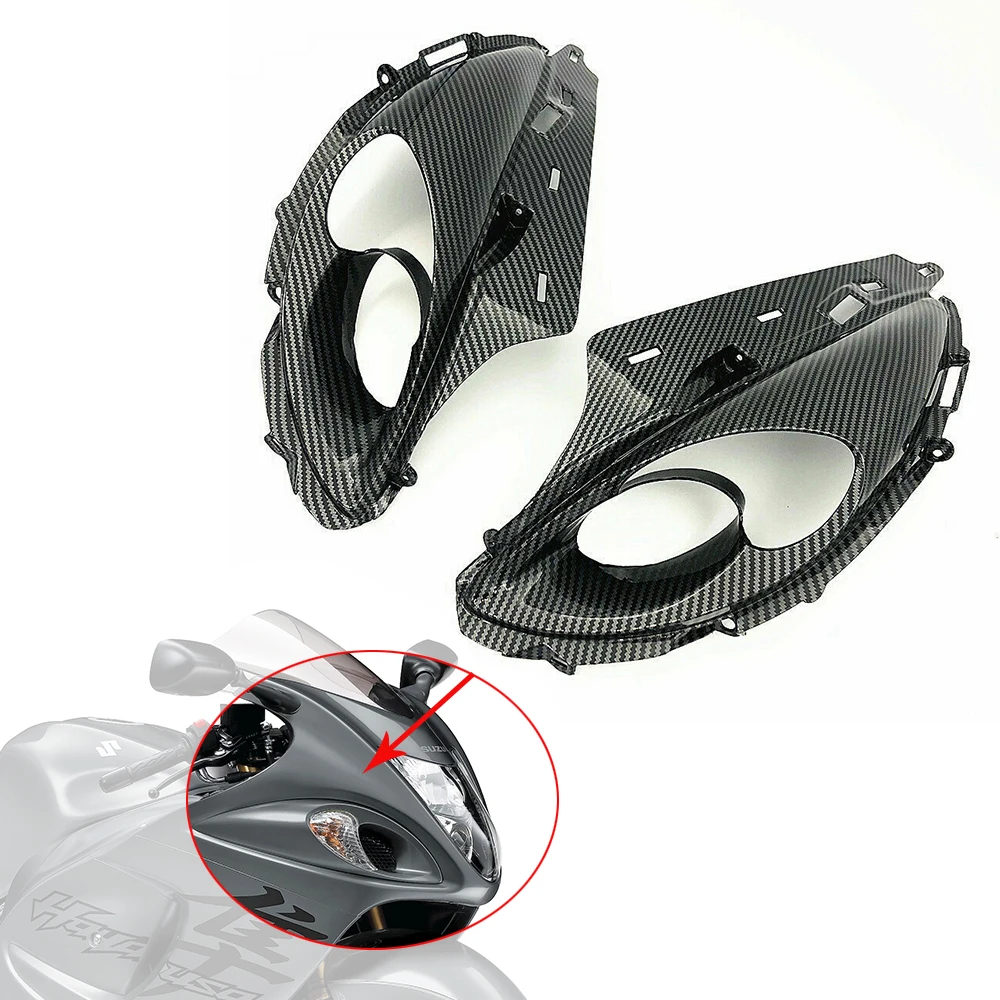 For Suzuki Hayabusa GSX1300R GSX 1300R 2008-2020 Moto Front Head Cowl Upper Nose Carbon Fiber Fairing Headlight Holder Cover